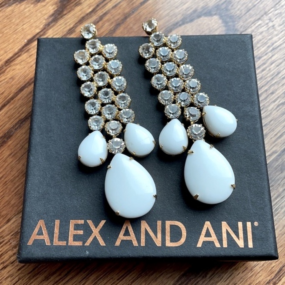 Alex and Ani Rare vintage rhinestone earrings